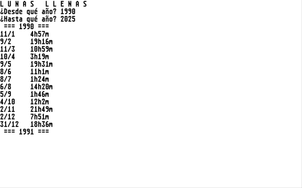 Lunas Llenas — screenshot 1